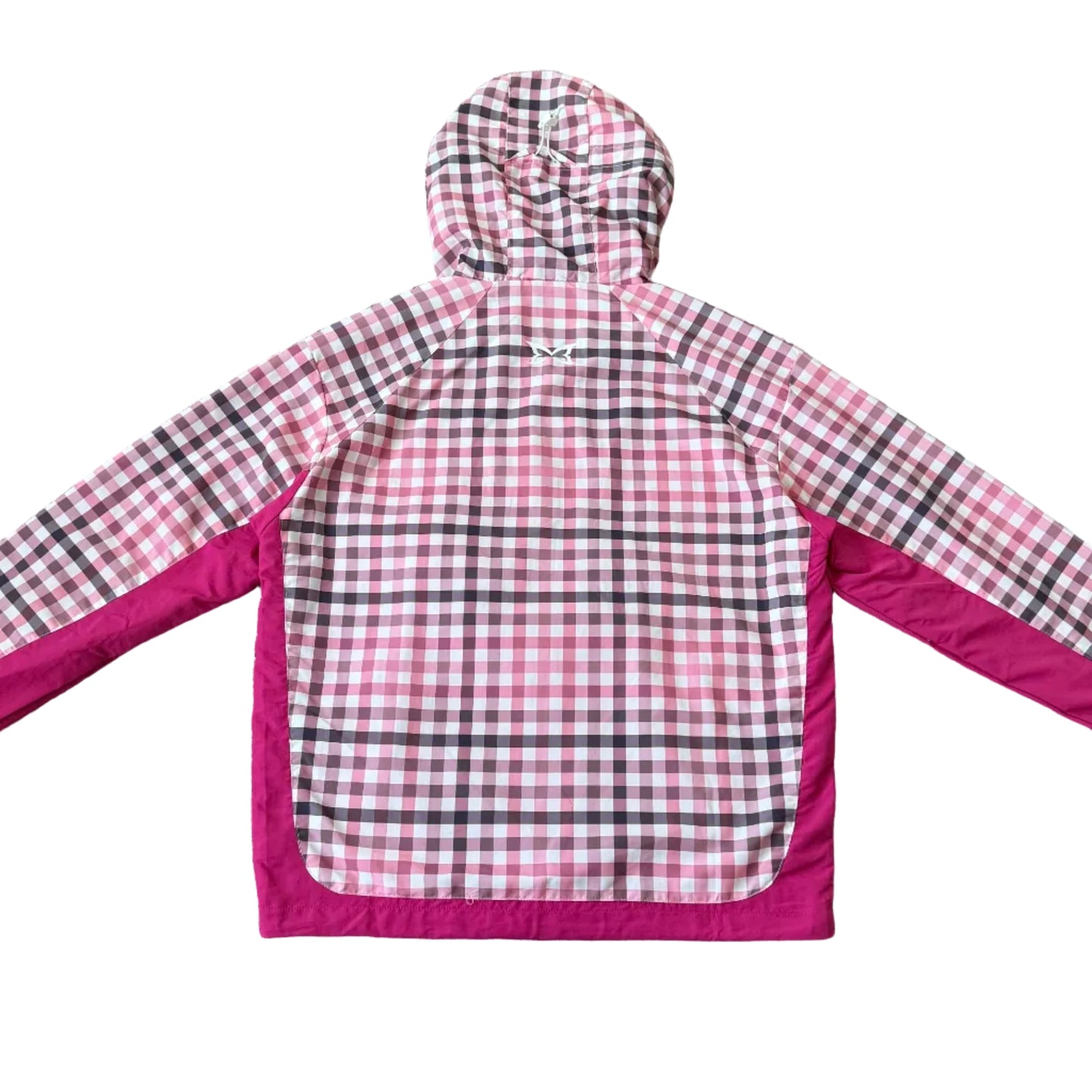 Plaid Pullover Jacket (Pink / White)