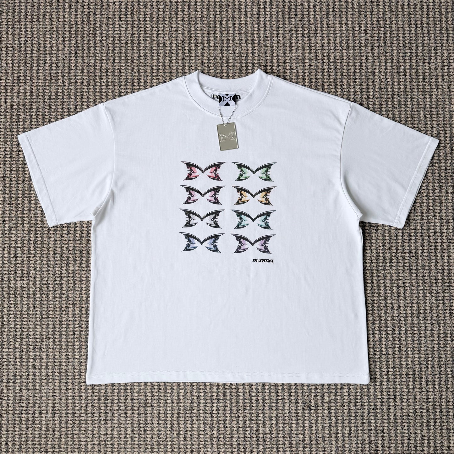 Stacked Logo Tee (White)