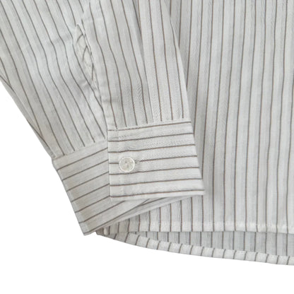 Ledgar Striped Button-Up (White)