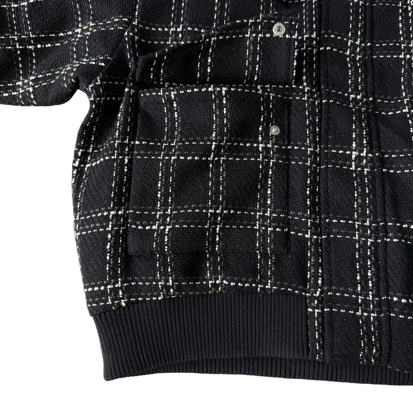 Crossline Plaid Jacket (Black)