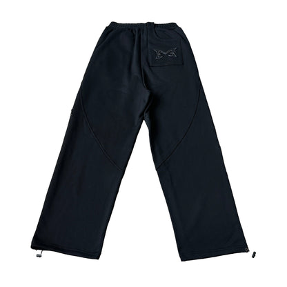 Reverse Bigstep Joggers (Black)