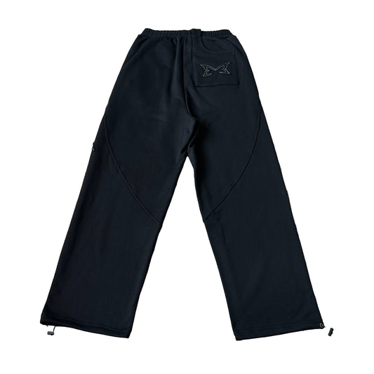 Reverse Bigstep Joggers (Black)