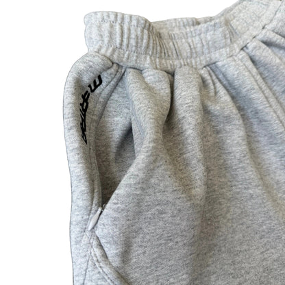 Split Panel Tracksuit Shorts (Grey)