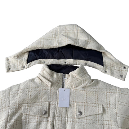 Crossline Plaid Jacket (White)