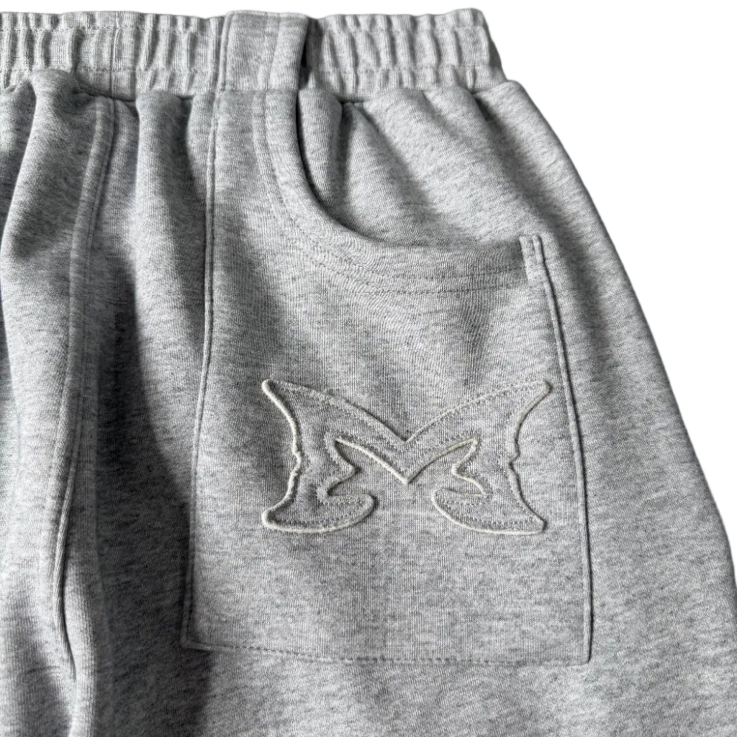 Split Panel Joggers (Grey)