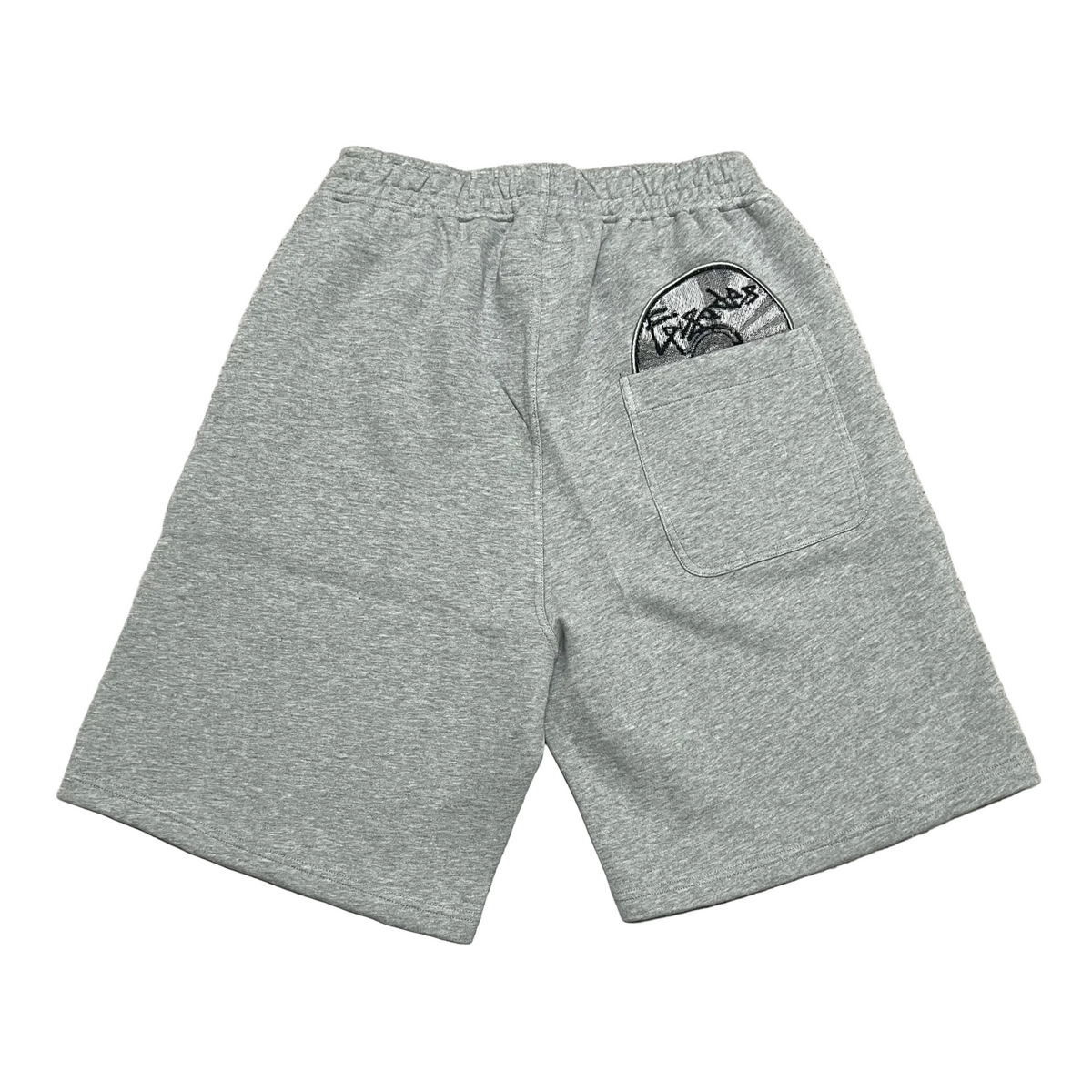 Grey Fragment Track Shorts