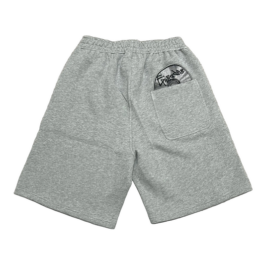 Grey Fragment Track Shorts