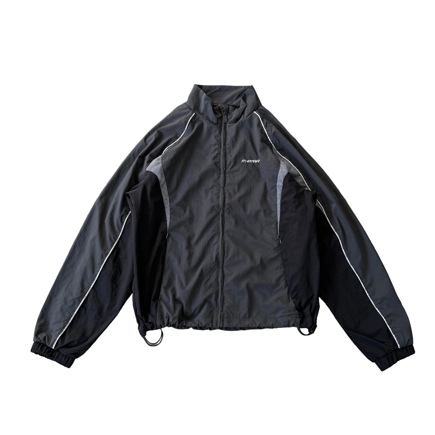 Nylon Piping Tracksuit Jacket (Grey)
