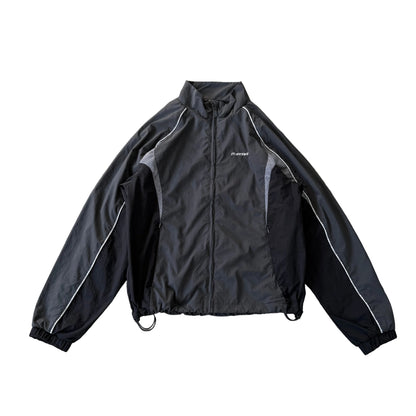 Nylon Piping Tracksuit Jacket (Grey)