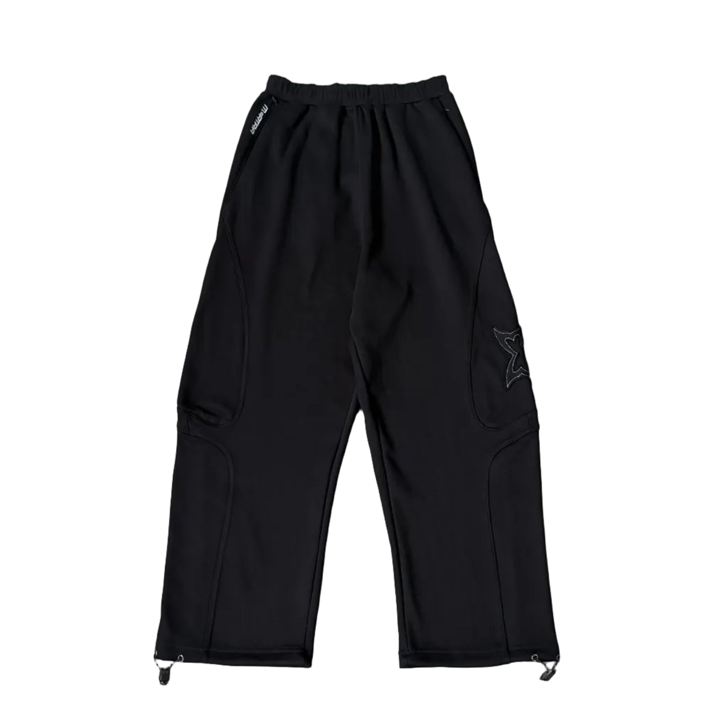 Split Panel Joggers (Black)
