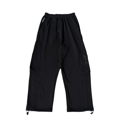 Split Panel Joggers (Black)
