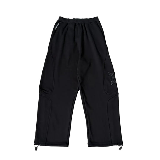 Split Panel Joggers (Black)