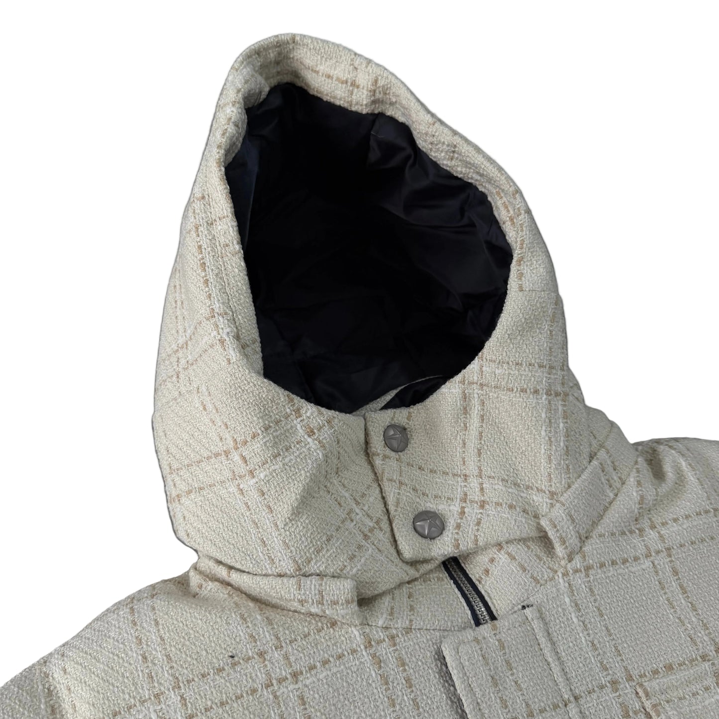 Crossline Plaid Jacket (White)