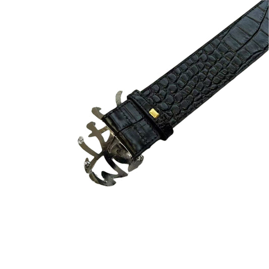 Black Belt (Chrome Buckle)
