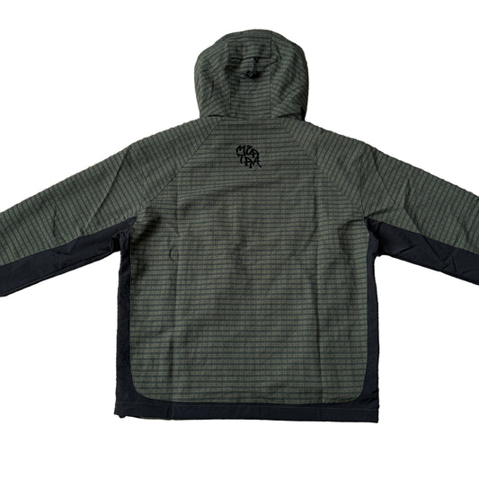 Asymmetrical Plaid Softshell (Green)