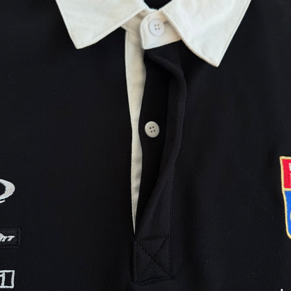 TL Lapel Long Sleeve Polo (Black)