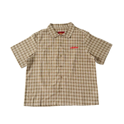 Oxfaud Plaid Shirt (Light Brown)