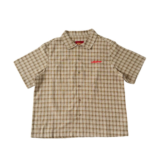 Oxfaud Plaid Shirt (Light Brown)