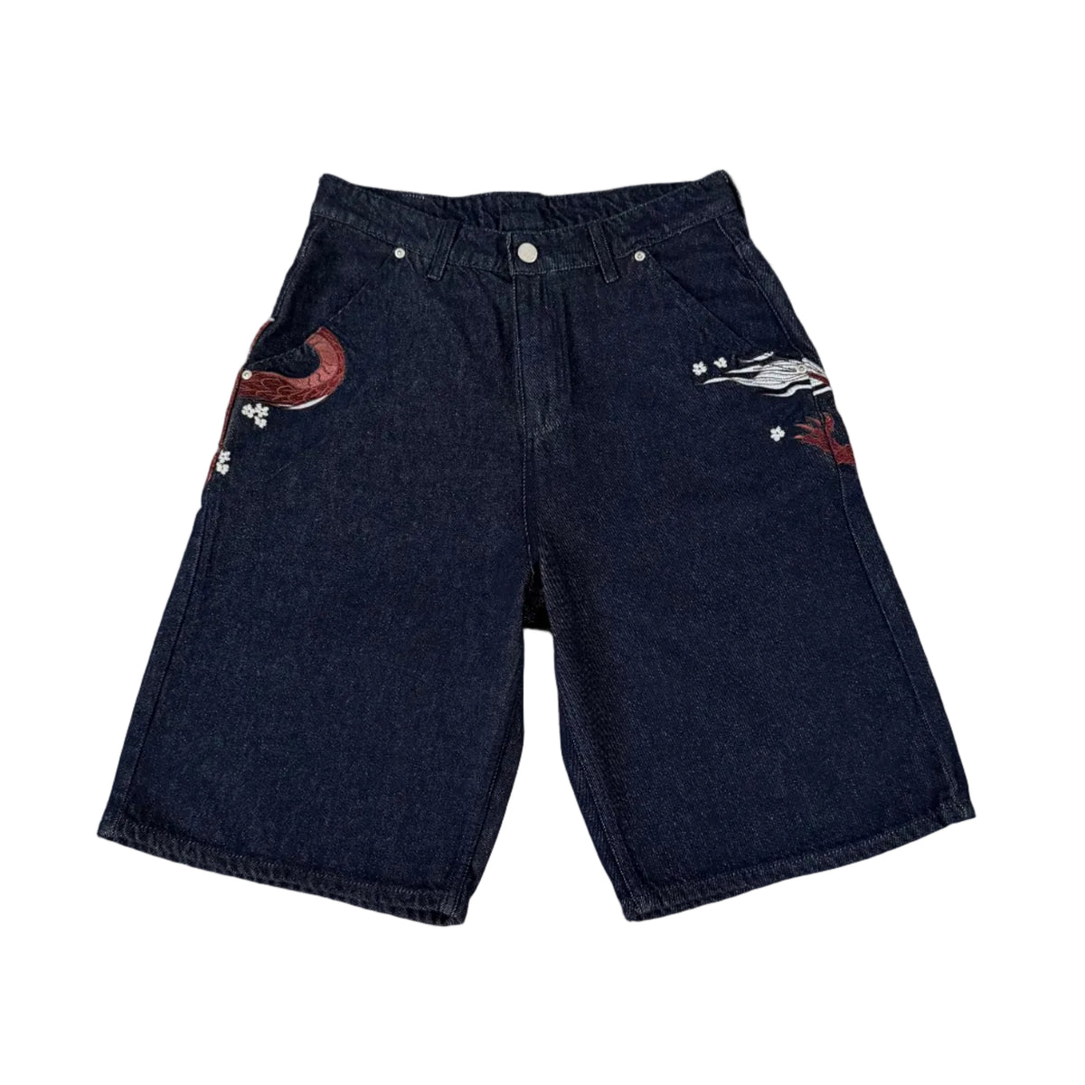"yakuza" black raw Jorts