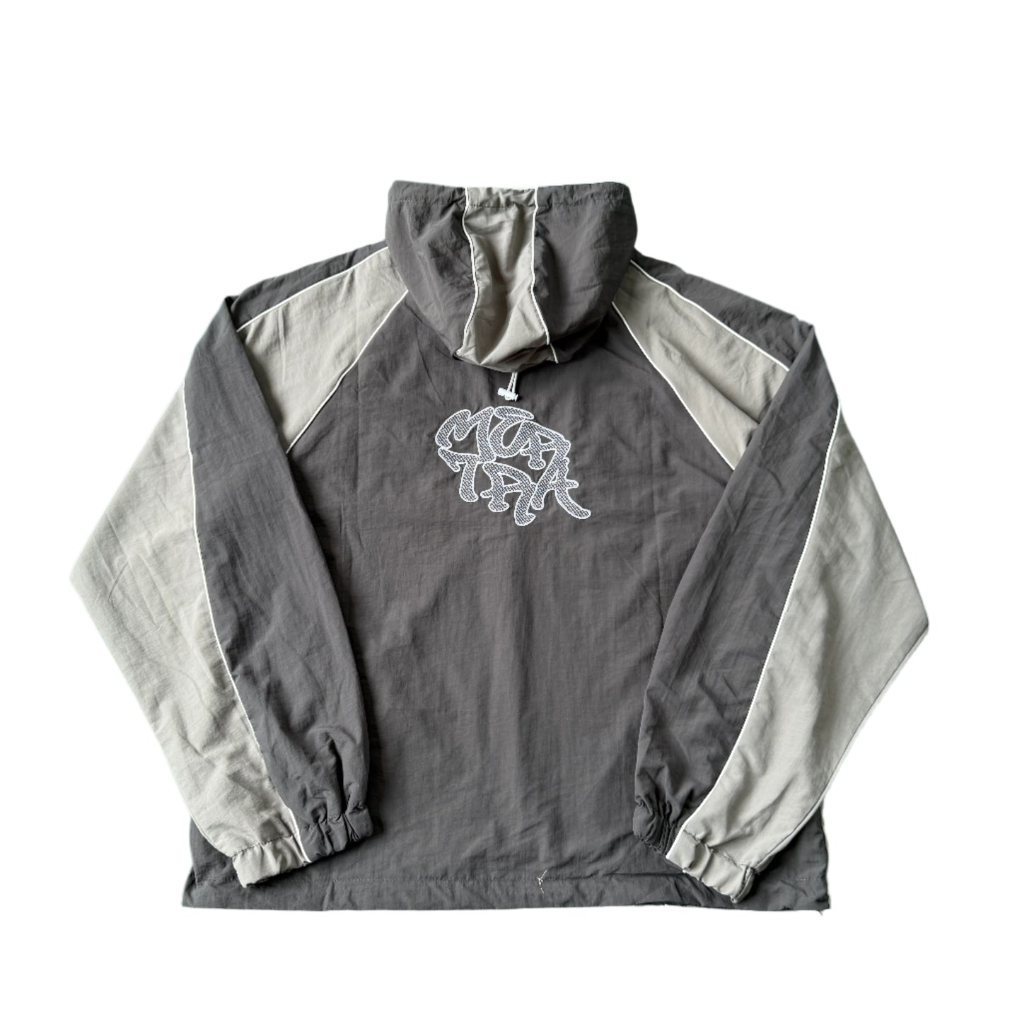Nylon Track Jacket (Grey / Grey)