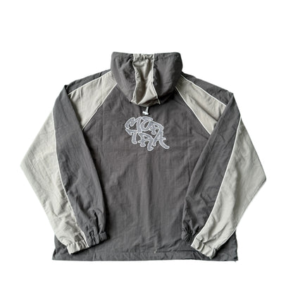Nylon Track Jacket (Grey / Grey)