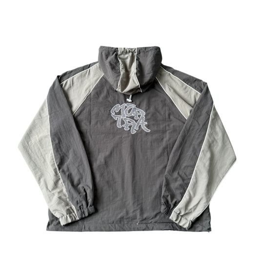 Nylon Track Jacket (Grey / Grey)