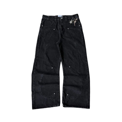 Rivet Western Denim (Black)