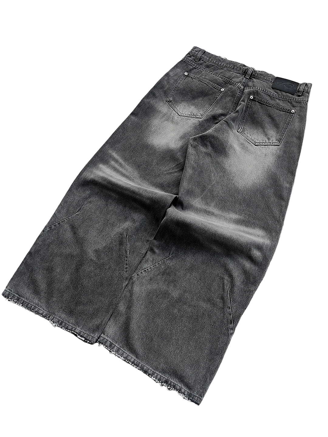 Slate Baggy Black Jeans