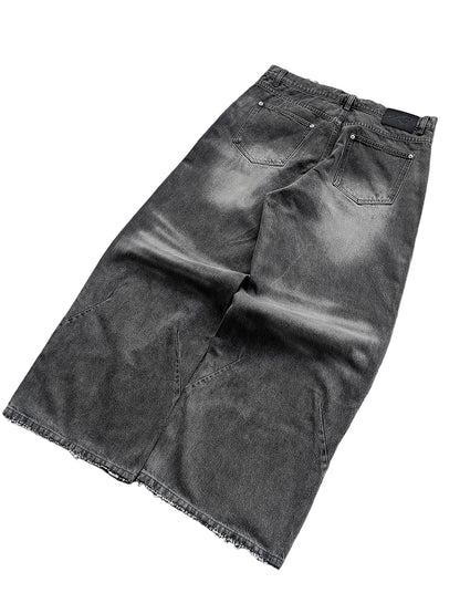 Slate Baggy Black Jeans