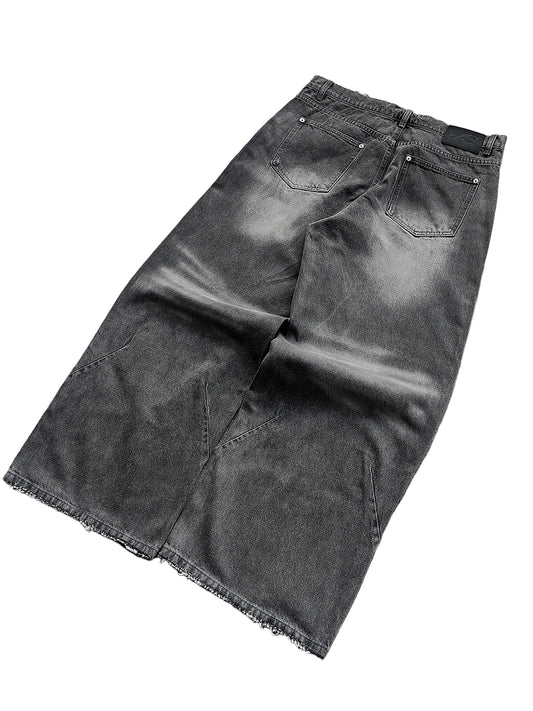 Slate Baggy Black Jeans