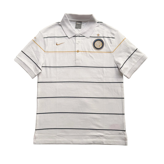 Vintage Milan Striped Polo (White)