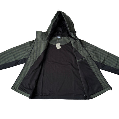 Asymmetrical Plaid Softshell (Green)