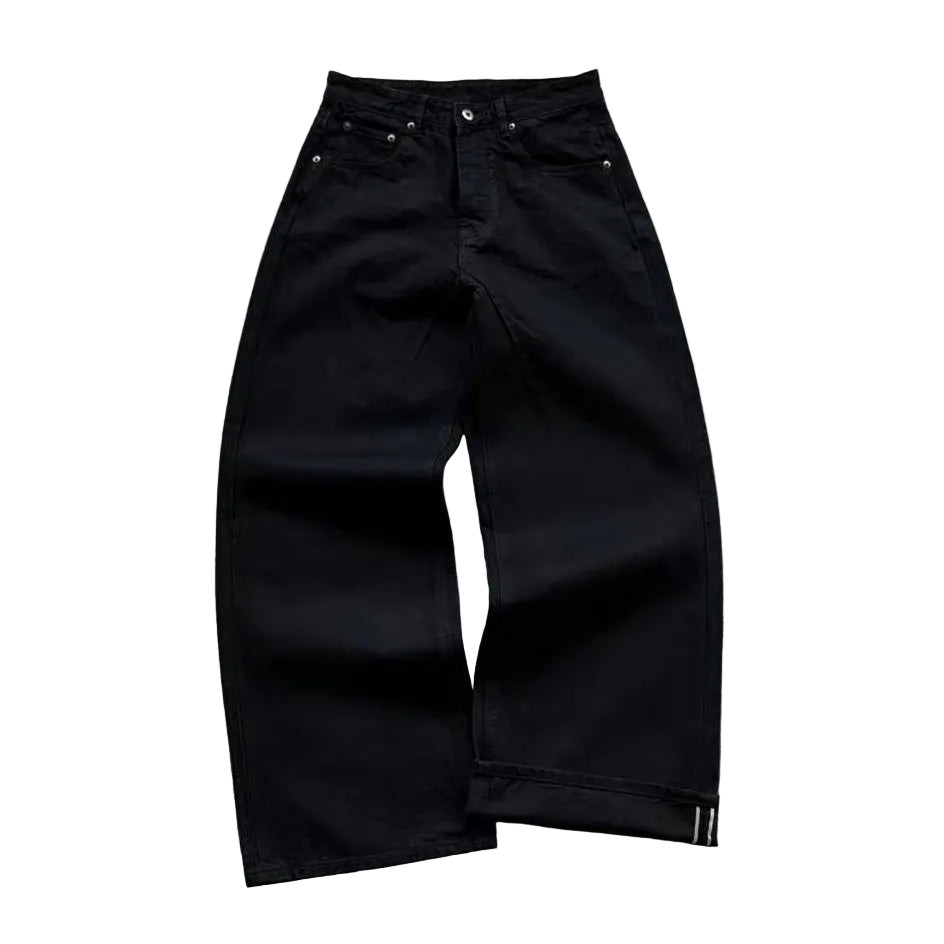 Jet Black Selvedge Denim Jeans