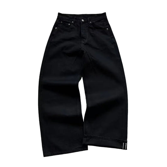 Jet Black Selvedge Denim Jeans