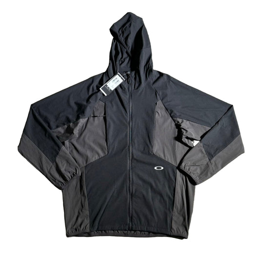 Black/Grey Oakley Windbreaker Jacket