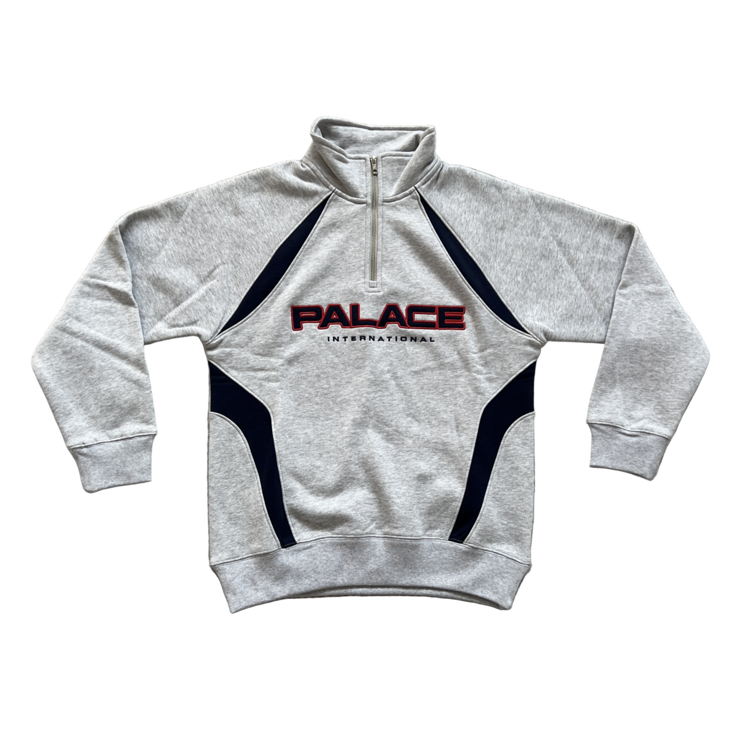 Grey Half-Zip Sweat Shirt