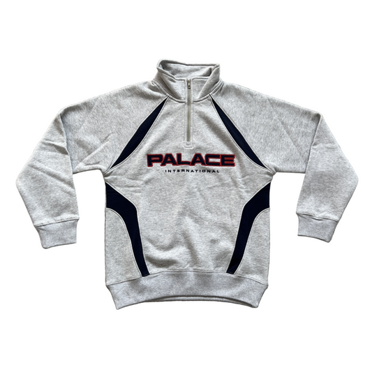 Grey Half-Zip Sweat Shirt