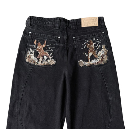 Rivet Western Denim (Black)