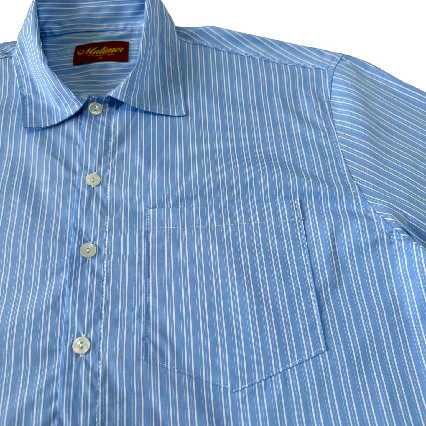 Ledgar Striped Button-Up (Blue)