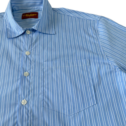 Ledgar Striped Button-Up (Blue)