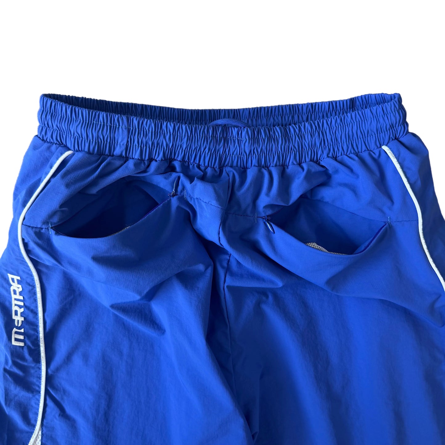 Piping Nylon Tracksuit Pants (Blue)