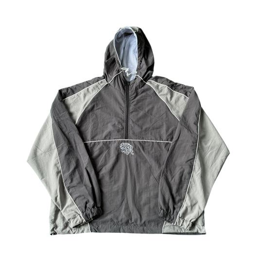 Nylon Track Jacket (Grey / Grey)