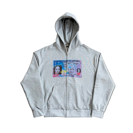 DP US Passport Zipper (Grey)