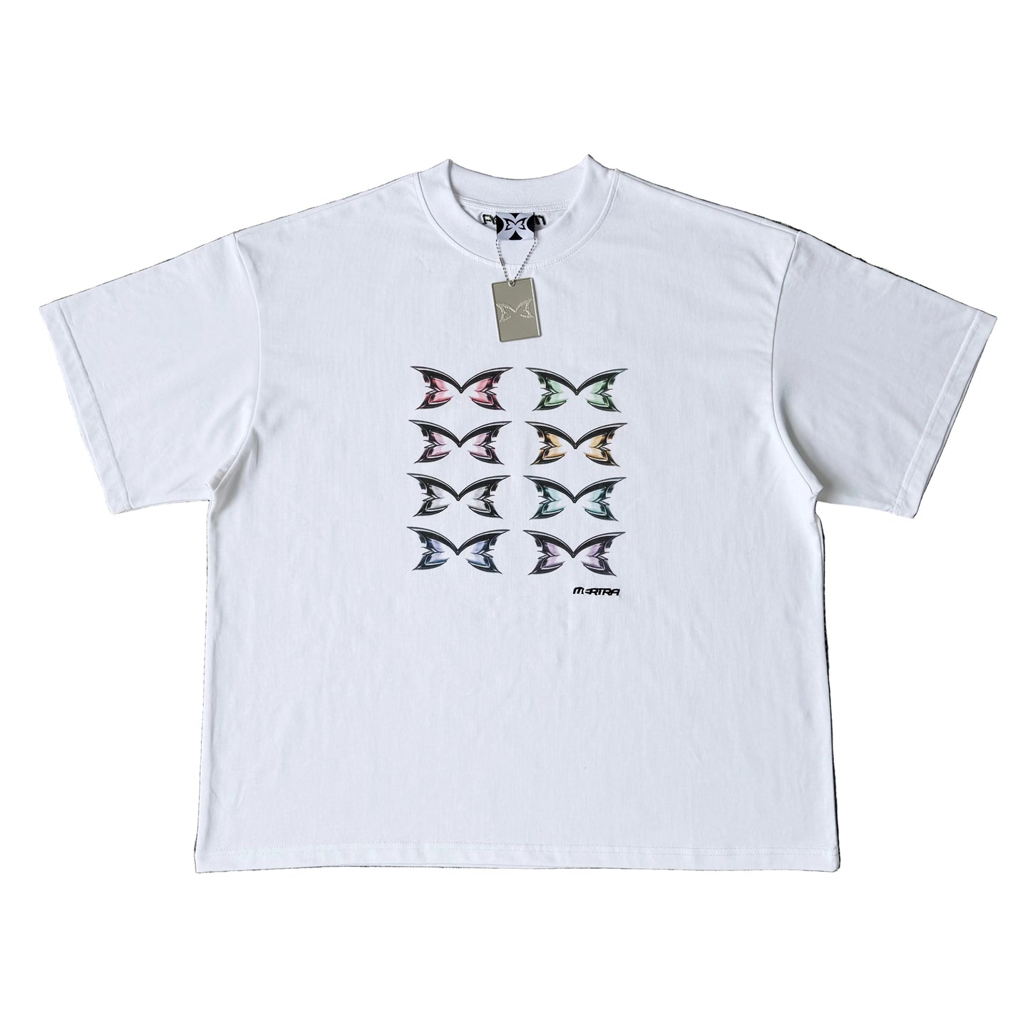 Stacked Logo Tee (White)