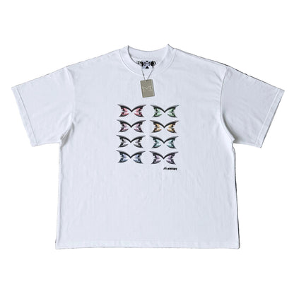 Stacked Logo Tee (White)