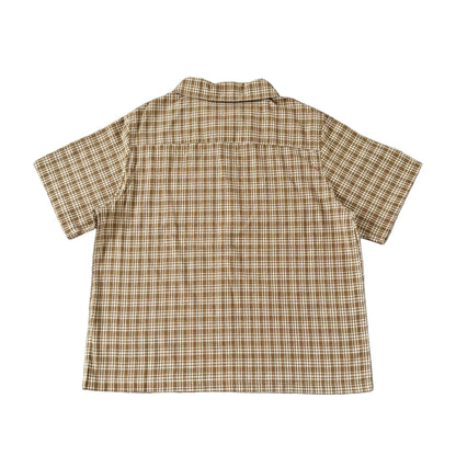 Oxfaud Plaid Shirt (Light Brown)