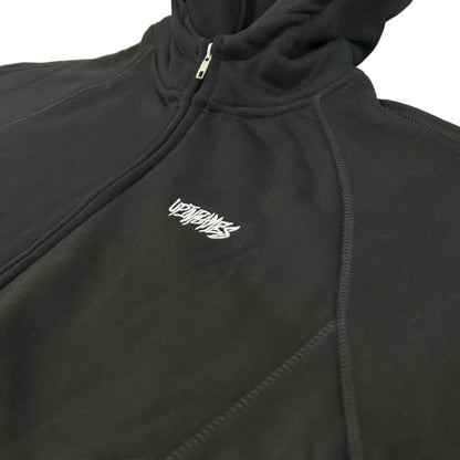 Up Thick Tracksuit Zip (Black)