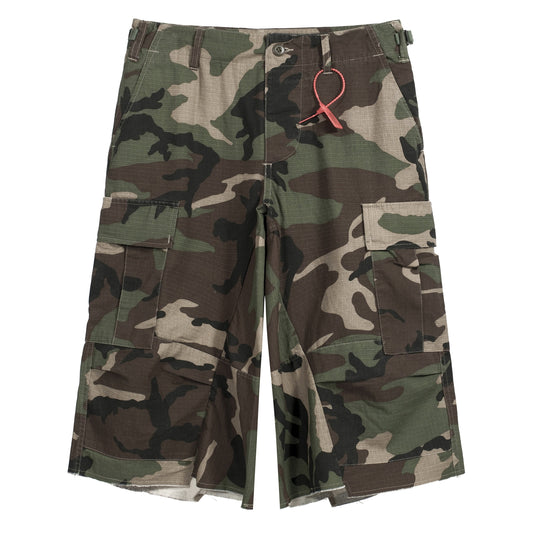 Green Camo Cargo Shorts