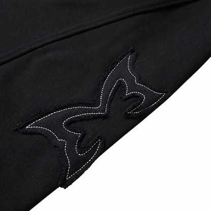 Split Panel Joggers (Black)