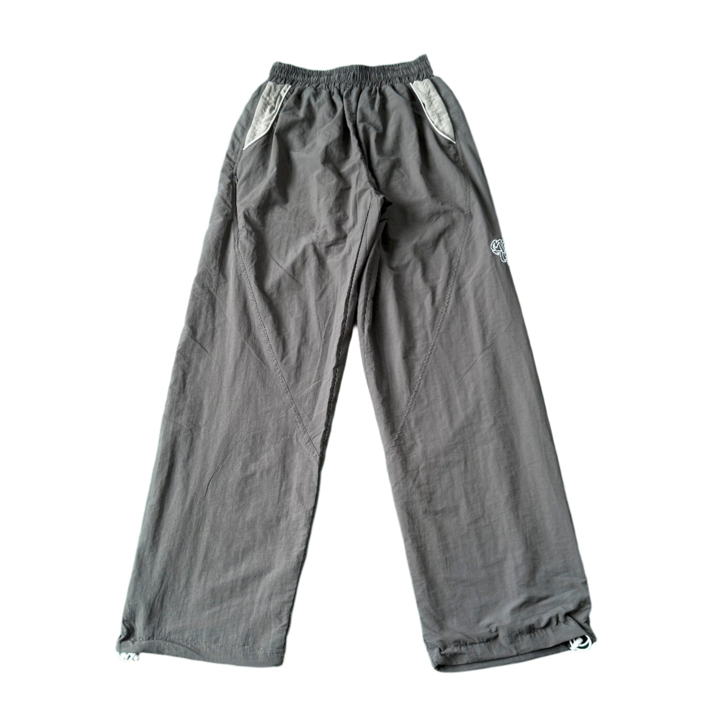Nylon Track Pants (Grey / Grey)